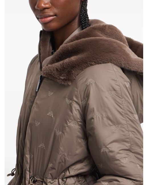 Emporio Armani Brown Faux Fur & Shearling Jackets