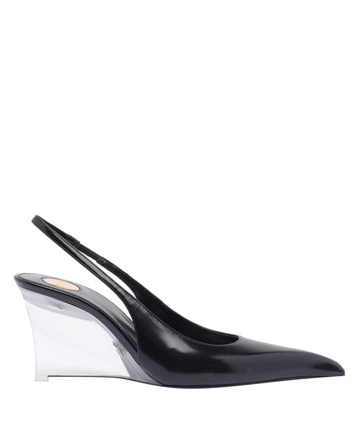 Saint Laurent Women's Blue Miller Wedges