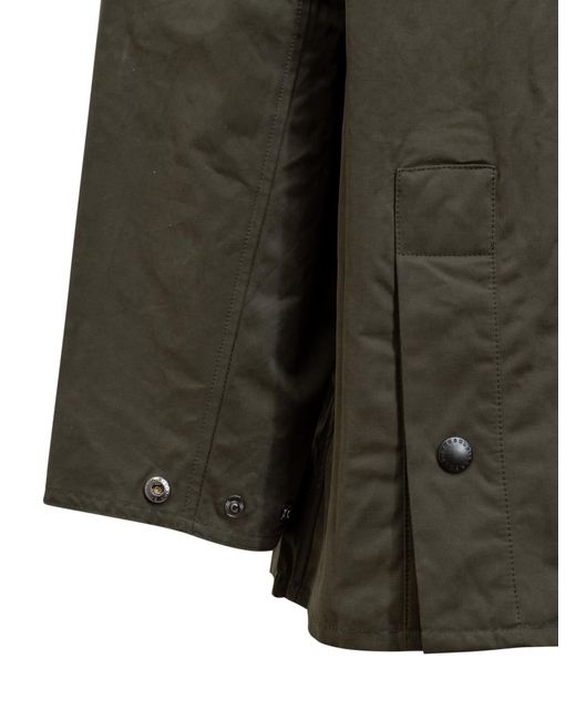 Barbour Green Peached Jacket for men