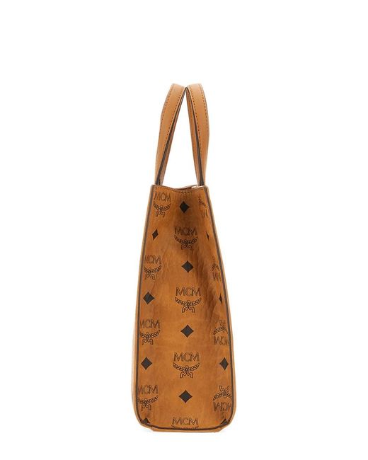 MCM Brown Aren Tote Mini Bag