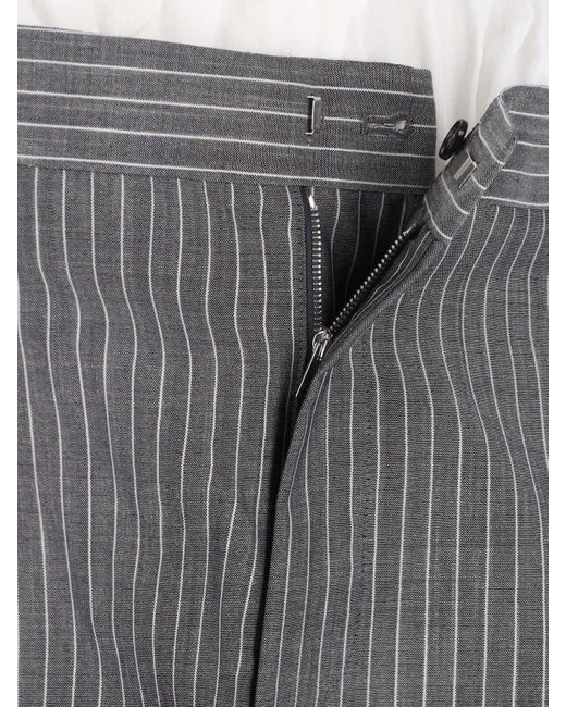 Hed Mayner Gray Wide Pants for men