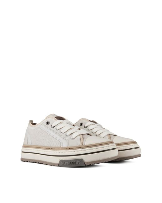Represent White Htn X Low Sneakers for men