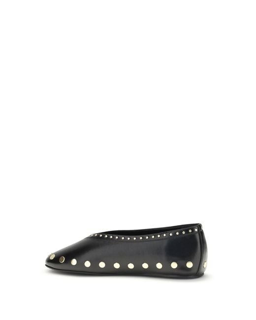 Ganni White Jenny Ballerinas