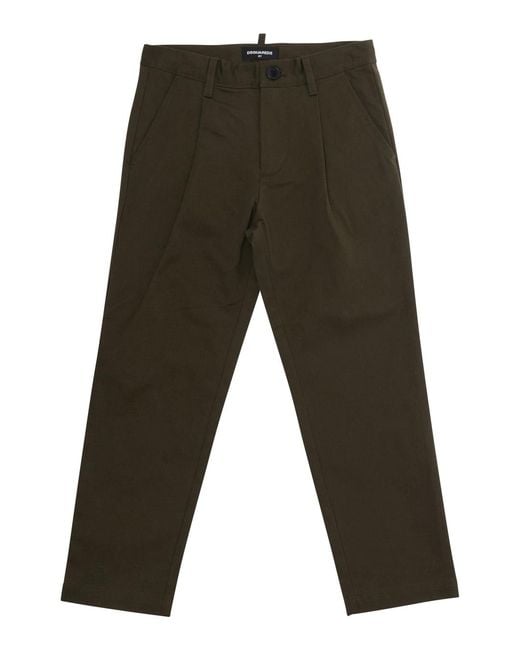 DSquared² Gray Cotton Trousers for men
