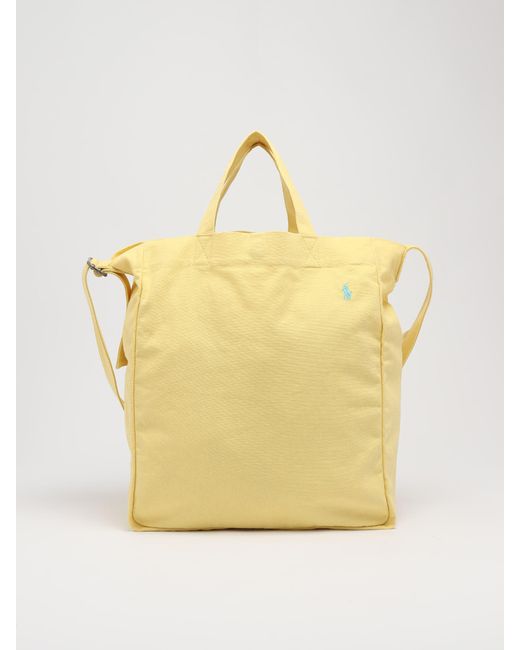 Polo Ralph Lauren Yellow Tote Large Canvas Tote for men