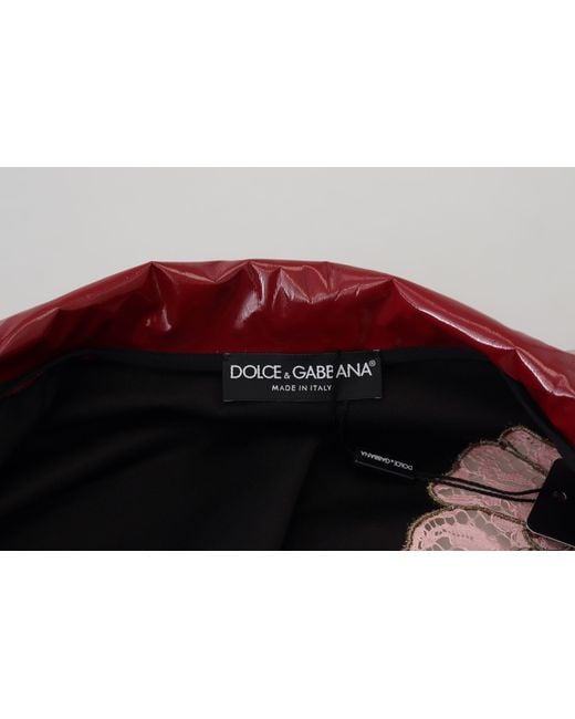 Dolce & Gabbana Red Floral Luxe Jacket