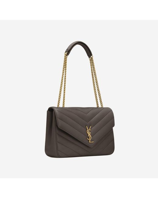 Saint Laurent Black Loulou Large Quilted Lamb Leather Bag Shoulder