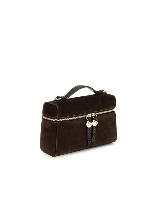 Tory Burch Black Suede Leather Shoulder Bag