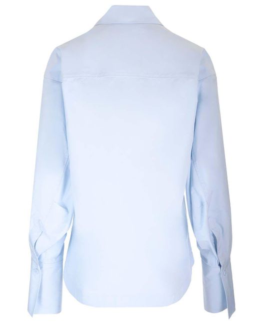 The Attico Blue Regular Fit Eliza Shirt