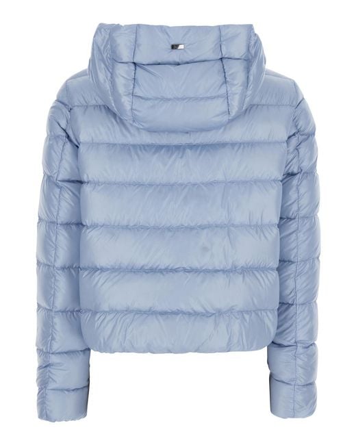 Herno Blue Short Down Jacket Puffer