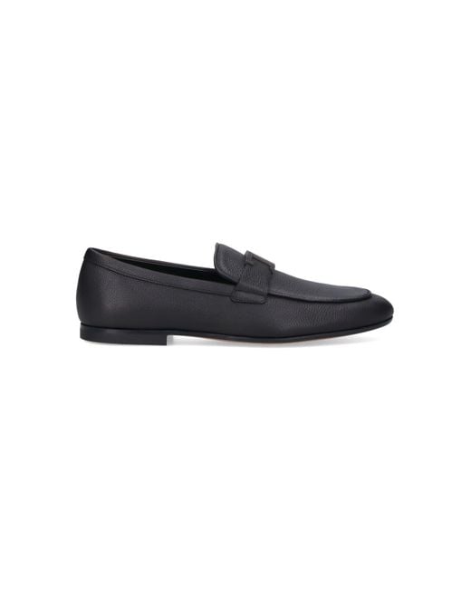 Tod's Black Flat Shoes for men