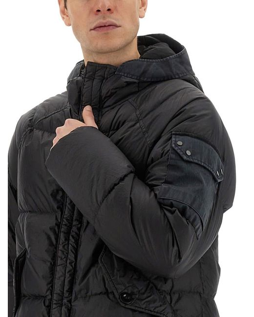 C P Company Black "iced Combo" Jacket for men