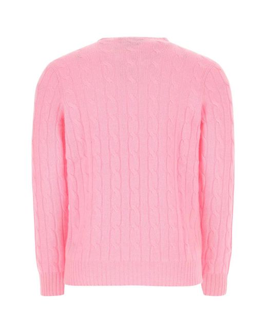 Polo Ralph Lauren Pink Cashmere Sweater for men