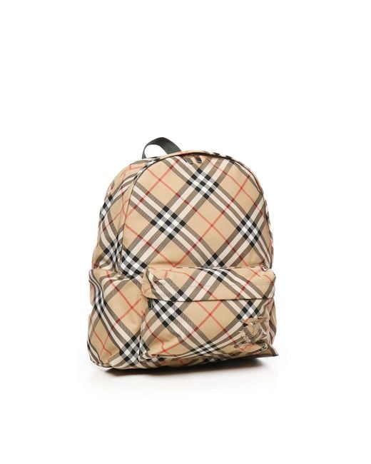 Burberry Natural Nova Check Backpack for men