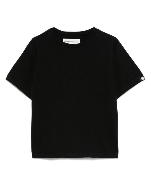 Extreme Cashmere Black Cashmere Cotton Sweater