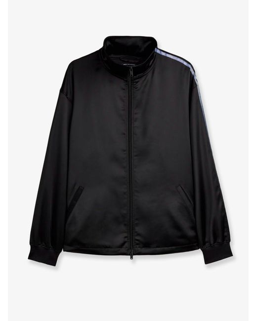 Adidas Black Technical Fabric Zip-Up Sweatshirt Recycled Polyester Sweatshirts for men