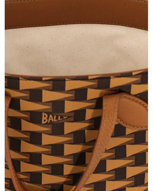 Bally Brown Pennant Bucket Bag