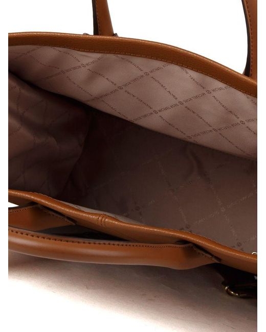 Michael Kors Brown Tote Bag Leather Tote-Bags