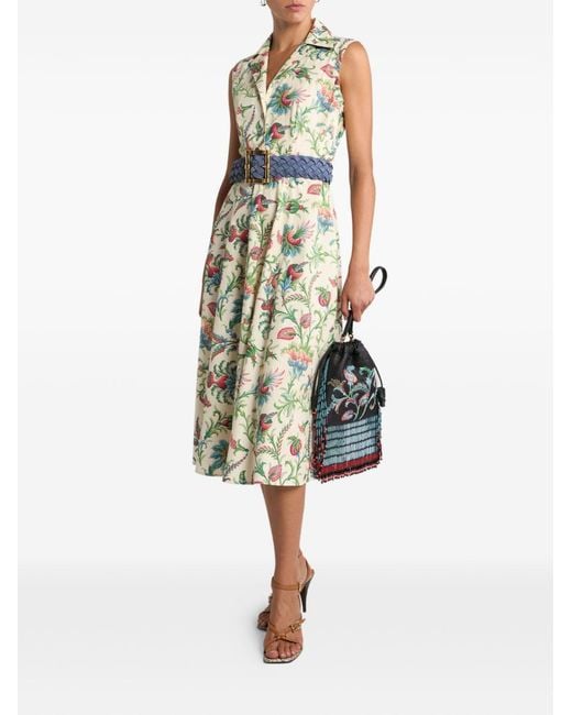 Etro Green Dress Cotton
