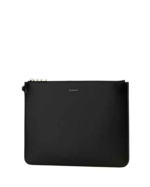 Givenchy Black Leather Clutch for men