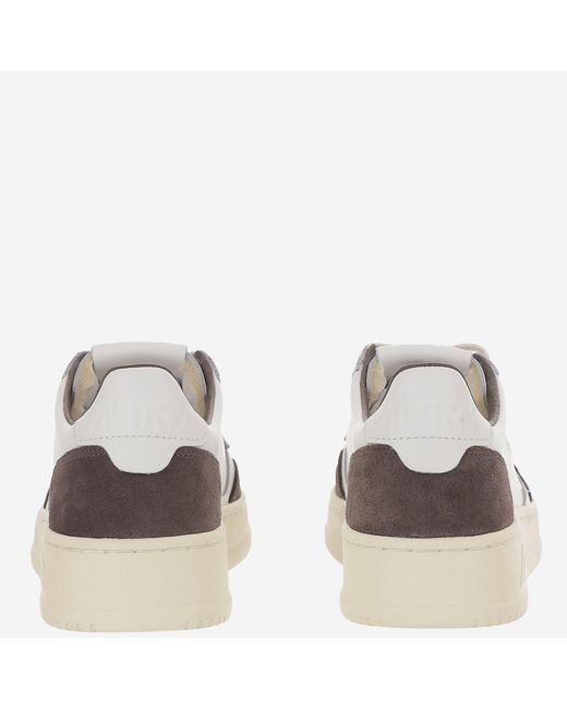 Autry White Leather Sneakers Medalist Low Trainers