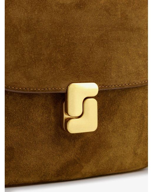 Soeur Brown Bellissima Mini Suede Crossbody Bag