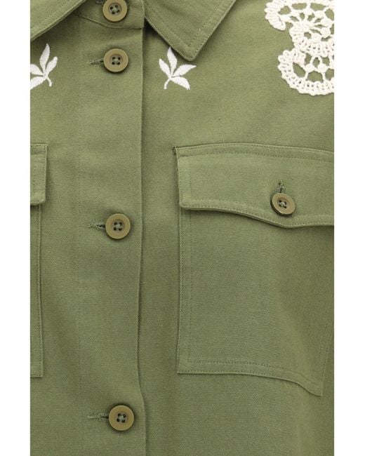 Weekend by Maxmara Green Como Jacket Cotton
