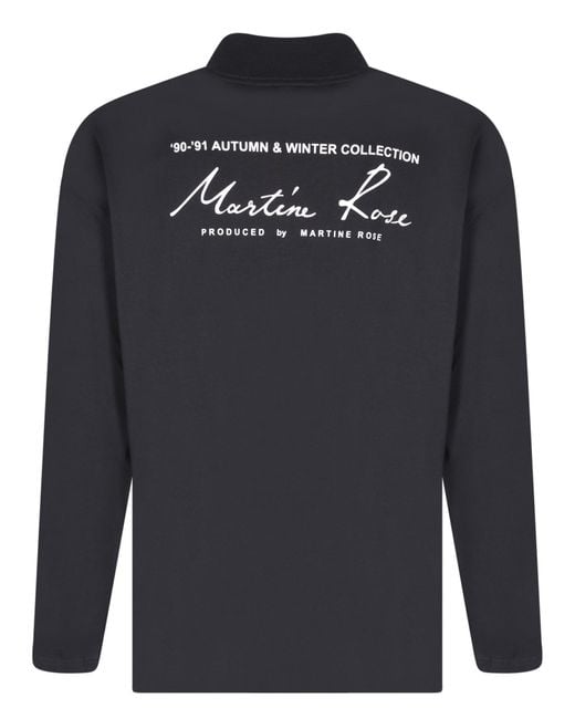 Martine Rose Blue Logo T-Shirt for men