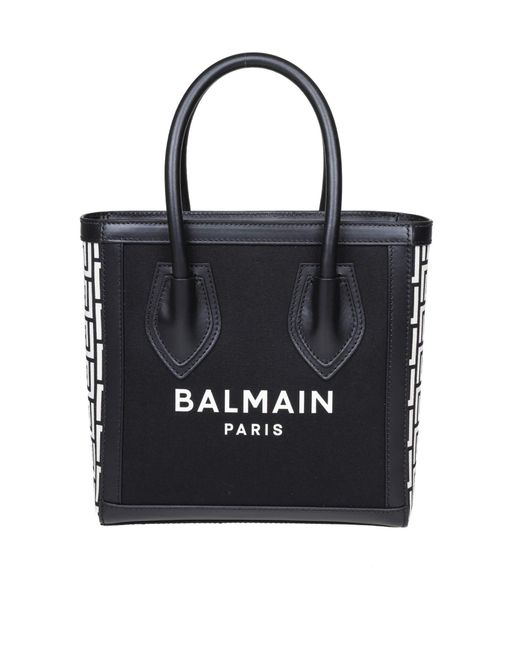 Balmain B-army Shopper 24 In Fabric in Black | Lyst