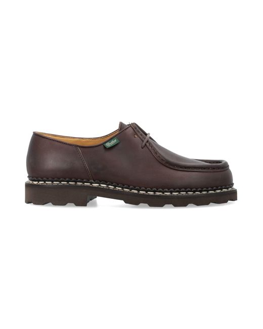 Paraboot Brown Michael Marche Ii Laced Shoes for men