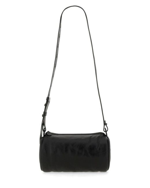 MARINE SERRE Black Pillow Shoulder Bag