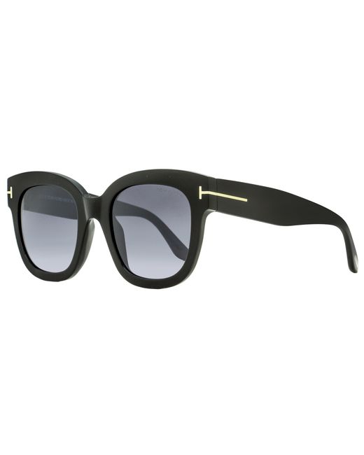 Tom Ford Black Square Sunglasses Tf613 Beatrix-02 01C 52Mm Ft0613 Plastic (Acetate)