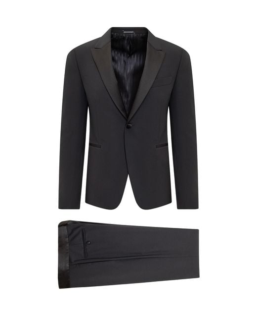 Emporio Armani Black Two Piece Tuxedo Dress for men