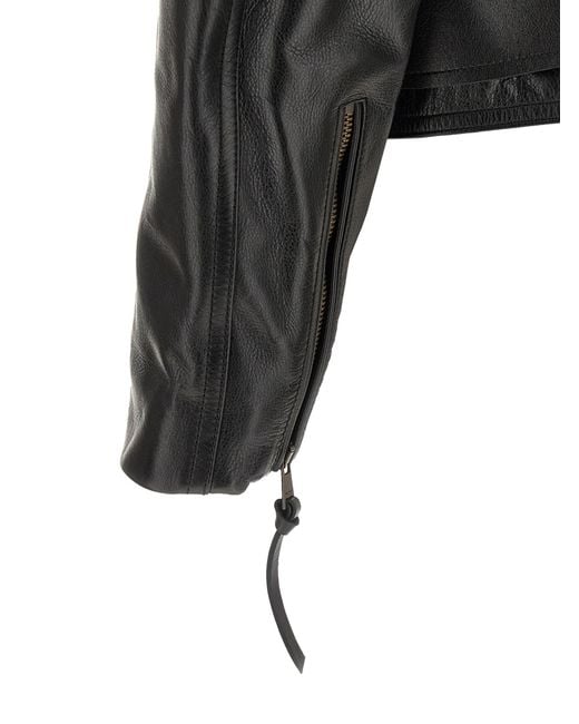 Balmain Black Biker Jacket for men