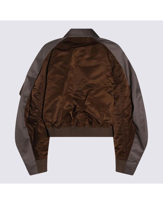 Sacai Brown Jackets _Ny