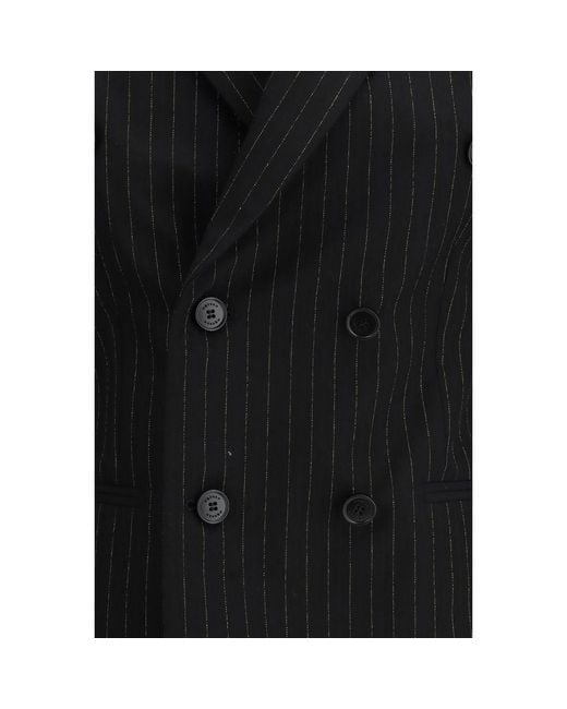 McQueen Black Wool Blazer Clothing