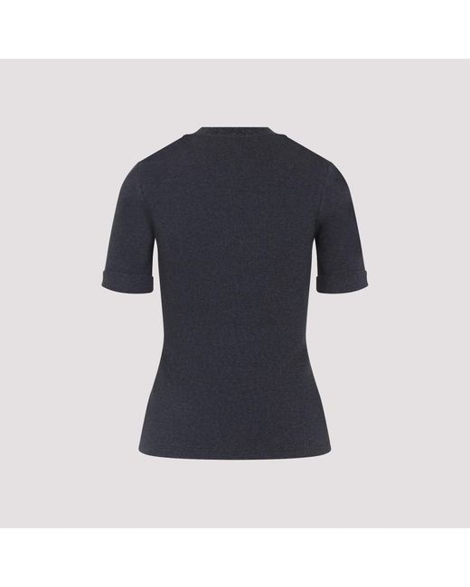 Peserico Black Rib T-Shirt