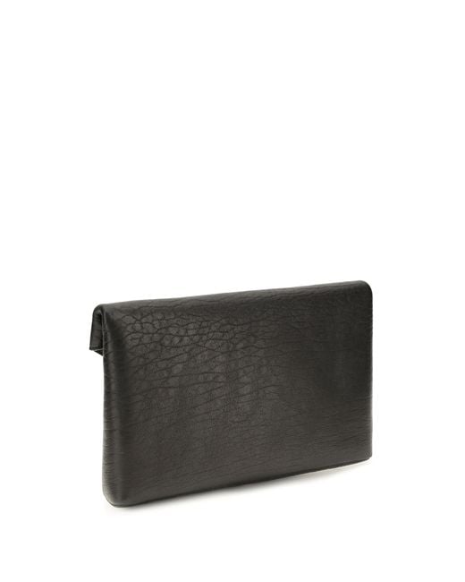 Saint Laurent Black Ysl Busta Pouch W_Haka Moira L Lamb Ovis Aries Wallet