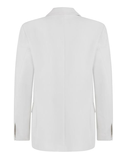 Coperni White Blazer Double-Breasted Polyamide Blazers
