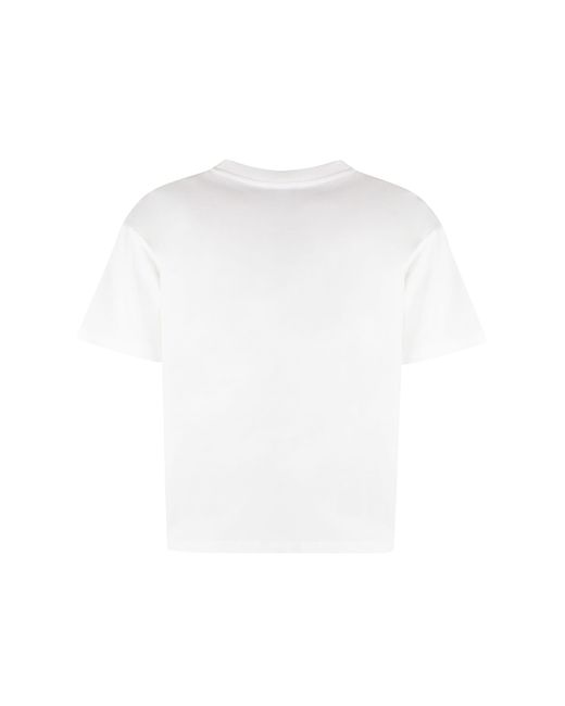 A.P.C. White Cotton Crew-Neck T-Shirt