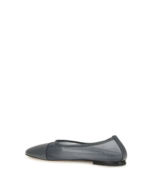 Dear Frances White Gala Mesh Ballerinas