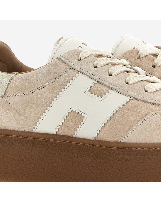 Hogan Natural Suede Sneakers Leather/Rubber Trainers