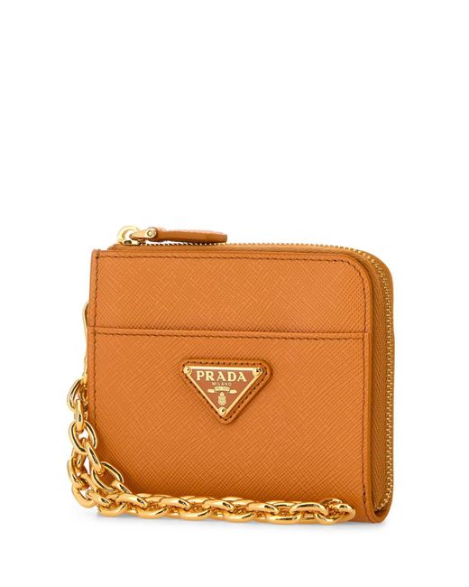 Prada Orange Wallets