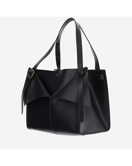 Coperni Black Cabas Leather Handbag Handbags
