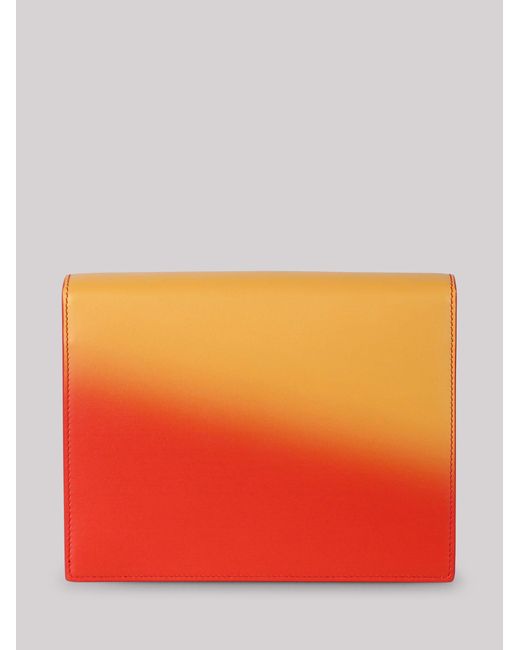Dolce & Gabbana Orange Dolce & Gabbana Logo-Embossed Ombrè-Print Crossbody Bag