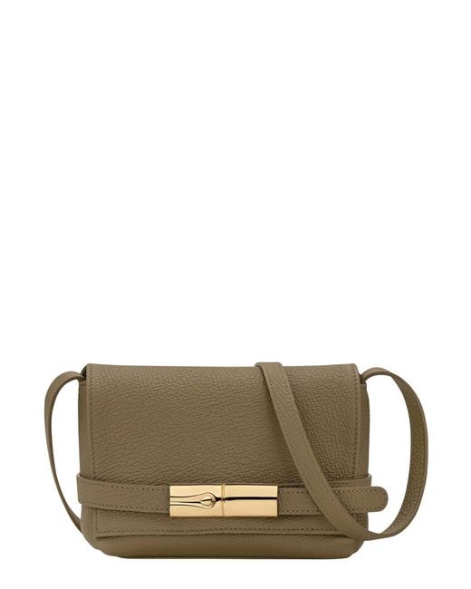 Longchamp Brown Crossbody Bag Triomphe Leather Calf Shoulder