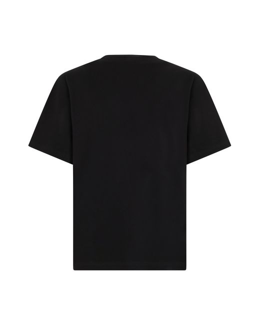 Dolce & Gabbana Black T-Shirt Cotton T-Shirts for men