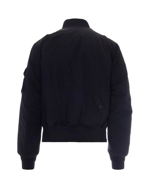Adidas Blue Bomber Jacket Nylon Polyamide for men
