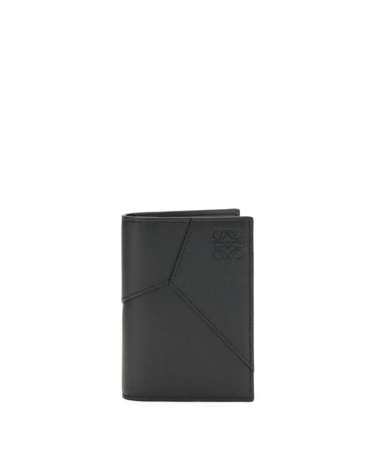 Loewe Black Puzzle Edge Card Holder Calf Leather Umbrellas for men