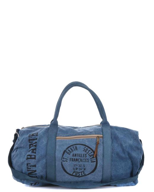 Mc2 Saint Barth Blue Duffle Bag for men